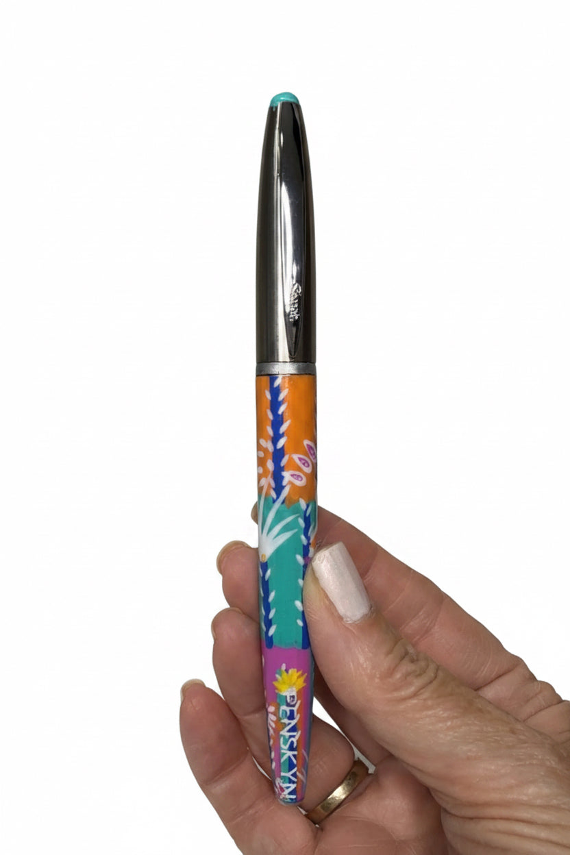 The Tropicana: Hand-Painted Luxury Stainless Steel Sturdy Pen