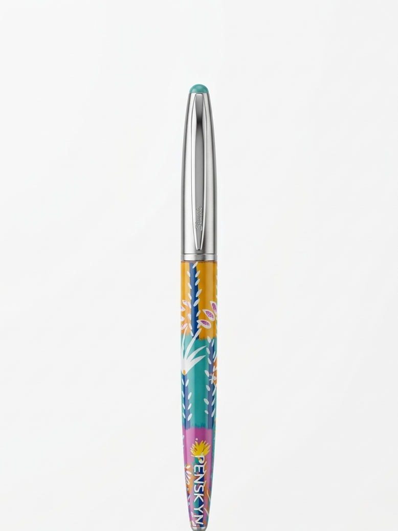 The Tropicana: Hand-Painted Luxury Stainless Steel Sturdy Pen
