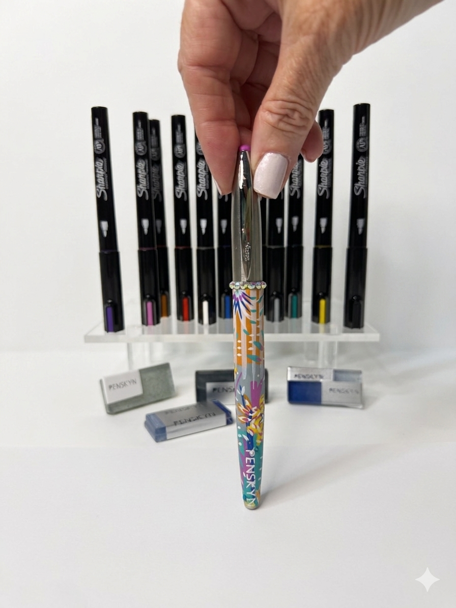 The Tropicana: Hand-Painted Luxury Stainless Steel Sturdy Pen