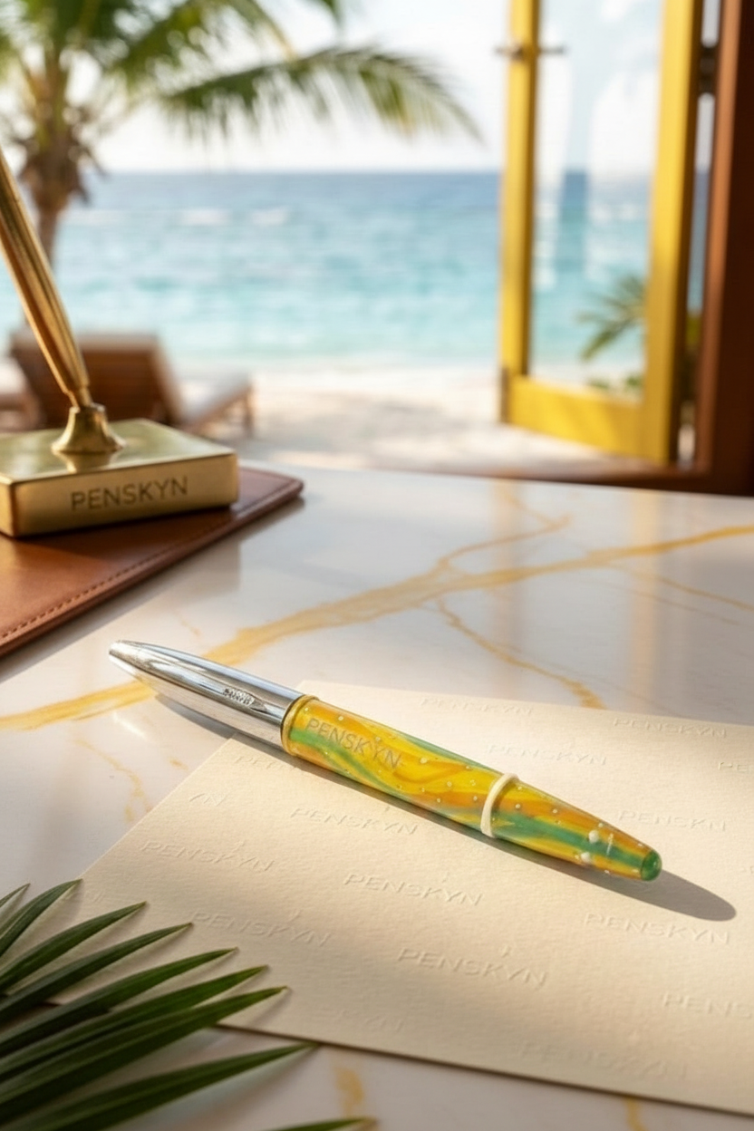 Sun-Kissed Swirl: The 360° Resin Masterpiece