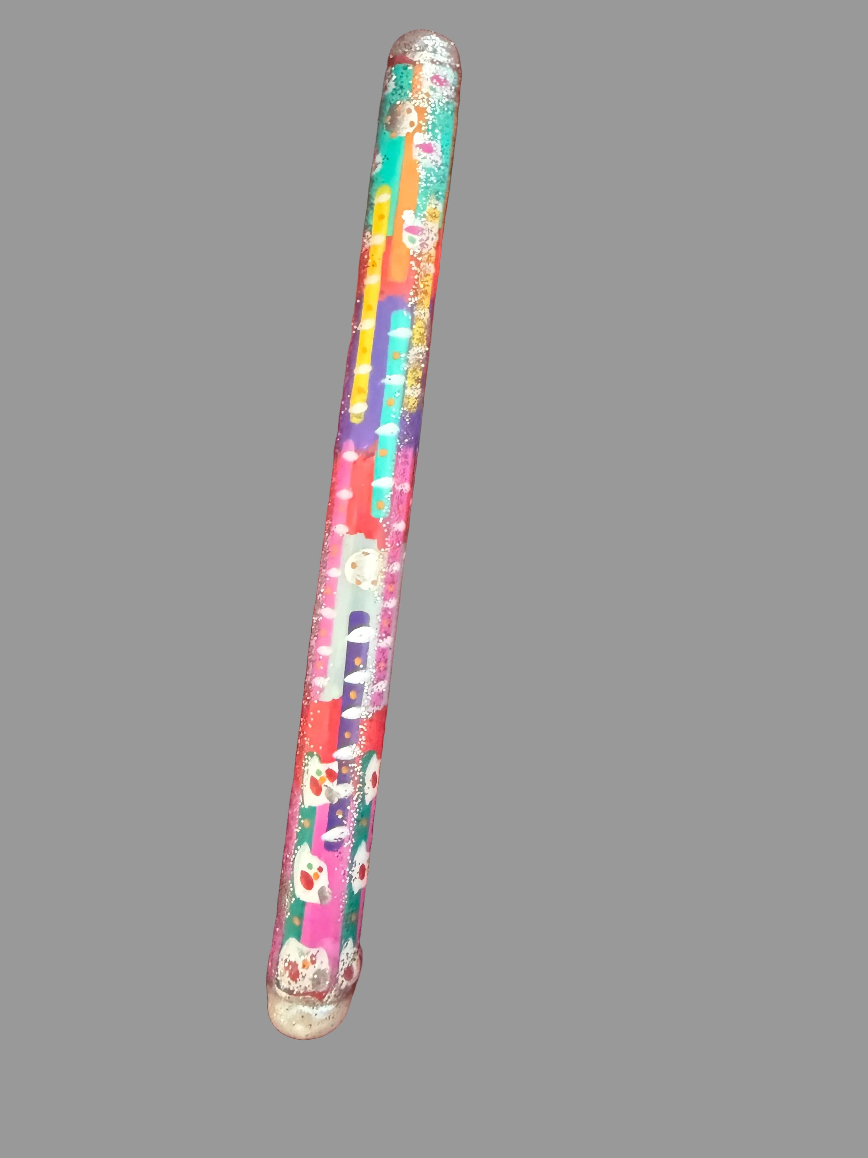 Silver Glitter ASMR Wand