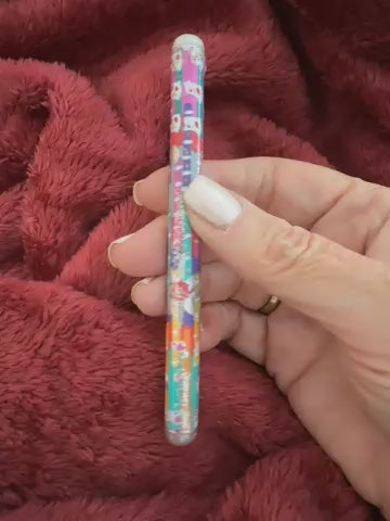 Silver Glitter ASMR Wand